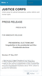 Mobile Screenshot of justicecorps.wordpress.com