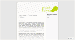 Desktop Screenshot of chuchubeleza.wordpress.com