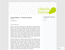 Tablet Screenshot of chuchubeleza.wordpress.com