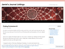Tablet Screenshot of journaljottingsfromjamie.wordpress.com