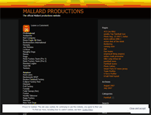 Tablet Screenshot of mallardpro.wordpress.com