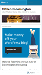 Mobile Screenshot of citizenbloomington.wordpress.com