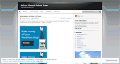 Desktop Screenshot of manualdebate.wordpress.com