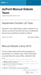 Mobile Screenshot of manualdebate.wordpress.com