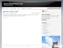 Tablet Screenshot of manualdebate.wordpress.com