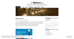 Desktop Screenshot of maltesen.wordpress.com