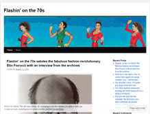 Tablet Screenshot of flashinonthe70s.wordpress.com