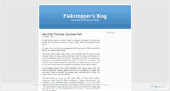 Desktop Screenshot of flakstopper.wordpress.com