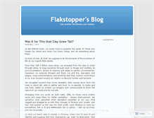 Tablet Screenshot of flakstopper.wordpress.com