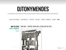 Tablet Screenshot of djtonymendes.wordpress.com