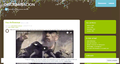 Desktop Screenshot of discriminacion.wordpress.com