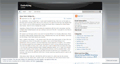 Desktop Screenshot of embodying.wordpress.com