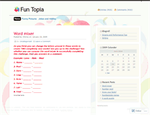 Tablet Screenshot of funtopia.wordpress.com