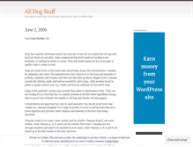 Tablet Screenshot of dogstuff.wordpress.com