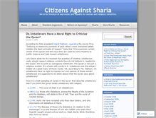 Tablet Screenshot of citizensagainstsharia.wordpress.com