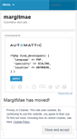 Mobile Screenshot of margitmae.wordpress.com