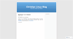 Desktop Screenshot of christianlinux.wordpress.com