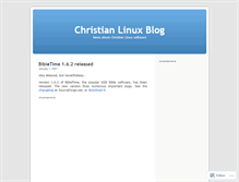 Tablet Screenshot of christianlinux.wordpress.com