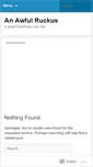 Mobile Screenshot of anawfulruckus.wordpress.com