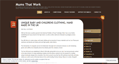 Desktop Screenshot of mumsthatwork.wordpress.com