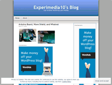 Tablet Screenshot of experimedia10.wordpress.com