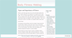 Desktop Screenshot of menfitness.wordpress.com