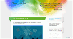 Desktop Screenshot of clavecosmica.wordpress.com