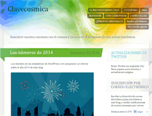 Tablet Screenshot of clavecosmica.wordpress.com