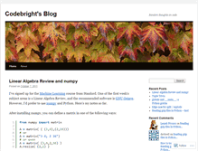 Tablet Screenshot of codebright.wordpress.com