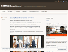 Tablet Screenshot of nomadrecruitment.wordpress.com