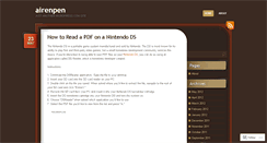 Desktop Screenshot of airenpen.wordpress.com