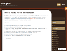 Tablet Screenshot of airenpen.wordpress.com