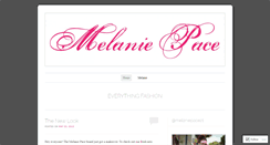 Desktop Screenshot of melaniepacestyle.wordpress.com