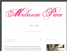 Tablet Screenshot of melaniepacestyle.wordpress.com