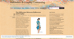 Desktop Screenshot of halloweencosplay.wordpress.com