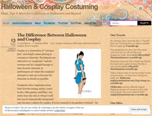 Tablet Screenshot of halloweencosplay.wordpress.com