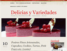 Tablet Screenshot of deliciasyvariedades.wordpress.com