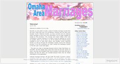 Desktop Screenshot of omahamarriages.wordpress.com
