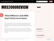 Tablet Screenshot of mrs2000review.wordpress.com