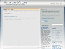Tablet Screenshot of humorlucu.wordpress.com