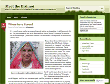 Tablet Screenshot of bishnois.wordpress.com