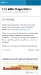 Mobile Screenshot of lifeafterdeportation.wordpress.com