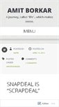 Mobile Screenshot of amitb.wordpress.com