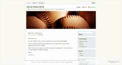 Desktop Screenshot of mlbinsights.wordpress.com