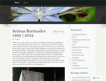Tablet Screenshot of amandalithuania.wordpress.com