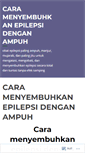 Mobile Screenshot of caramenyembuhkanepilepsidenganampuh.wordpress.com