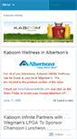 Mobile Screenshot of kaboominfinite.wordpress.com