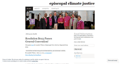 Desktop Screenshot of episcopalclimatejustice.wordpress.com