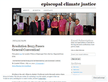 Tablet Screenshot of episcopalclimatejustice.wordpress.com