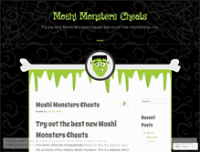 Tablet Screenshot of moshimonsterscheatsz.wordpress.com